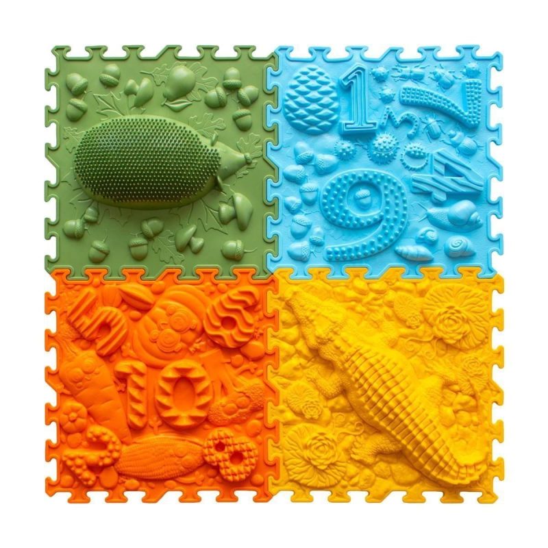 Forest School szenzoros szőnyeg 4 db 25×25 cm