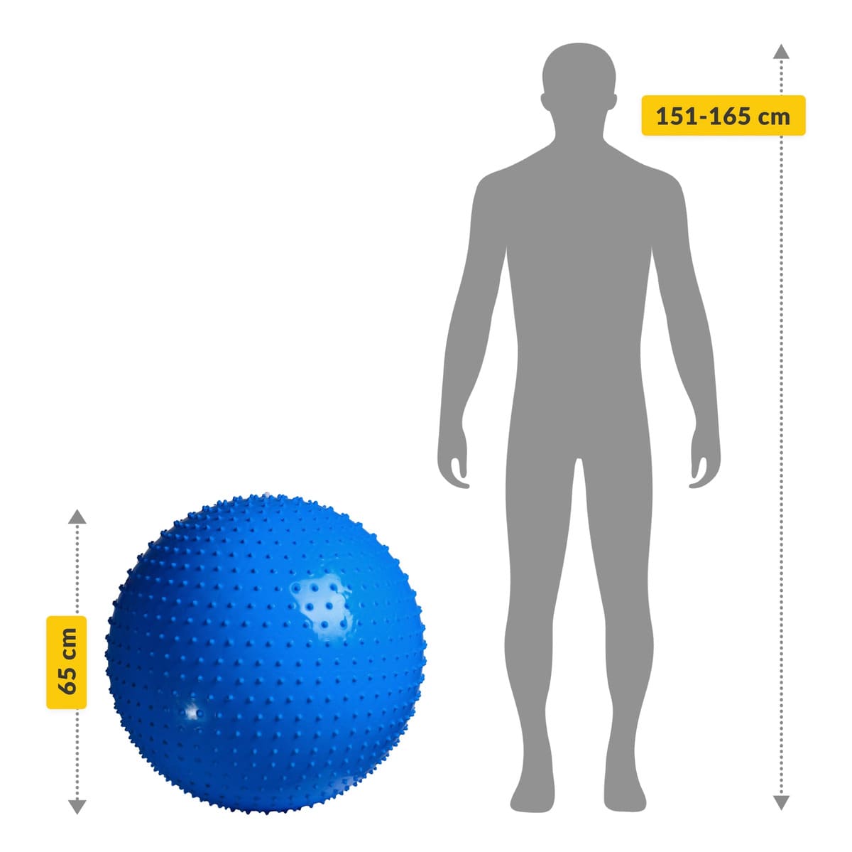 65 cm-es tüskés rehabilitációs labda - Image 8