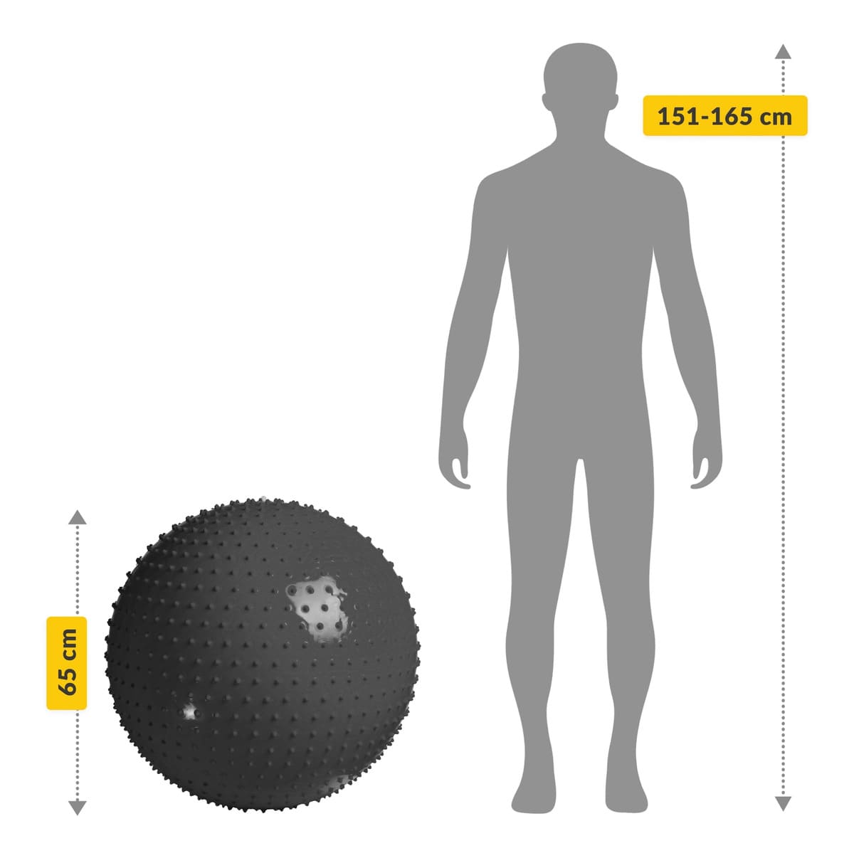 65 cm-es tüskés rehabilitációs labda - Image 17