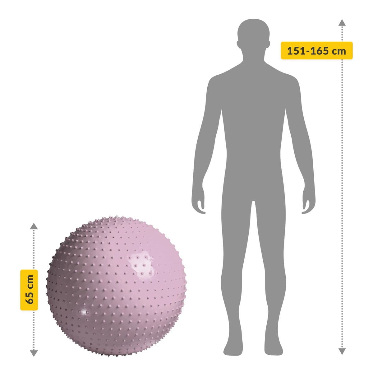 65 cm-es tüskés rehabilitációs labda - Image 14