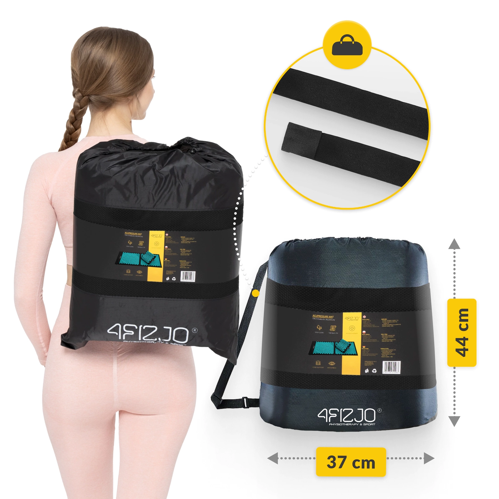 XL akupresszúrás szőnyeg masszázspárnával - Image 11