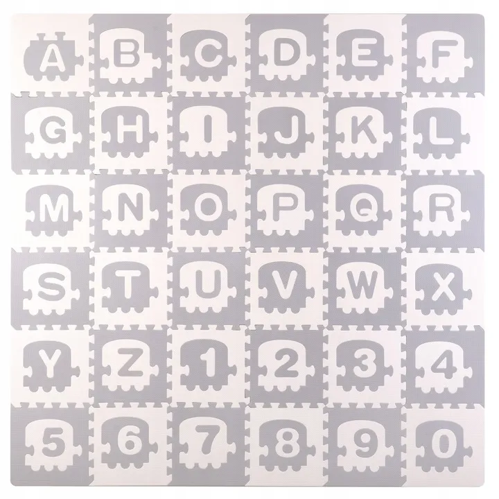 Habszivacs puzzle szőnyeg 36 db-os 30×30 cm (Betűk)