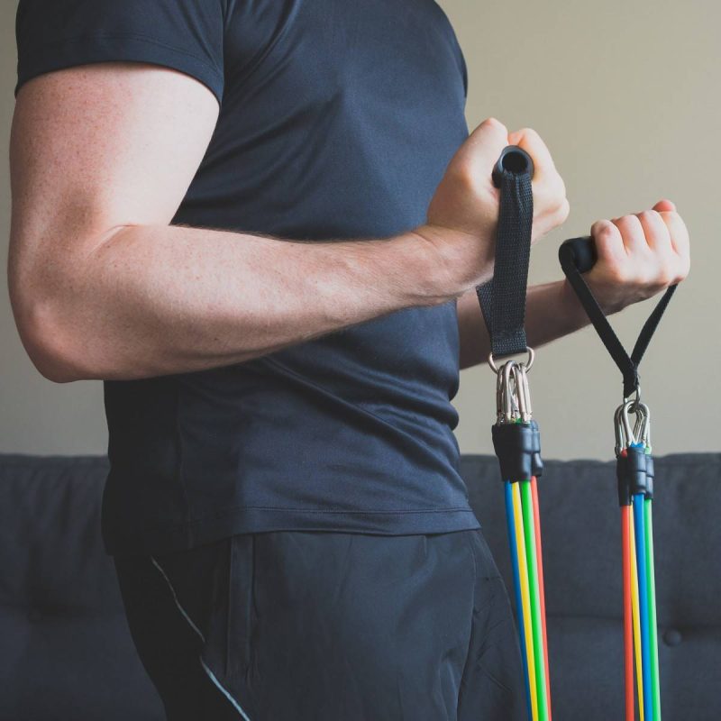 Alternative view of Fitnesz gumikötél és expander készlet