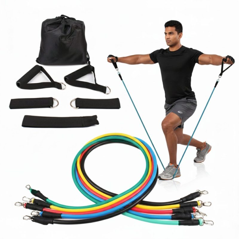 Fitnesz gumikötél és expander készlet